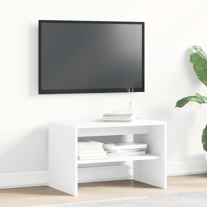 vidaXL - Tv-meubel - 60x40x40 - cm - bewerkt - hout - wit