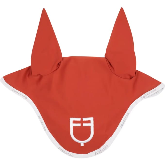 Korte muts van technische stof met logo Equestro