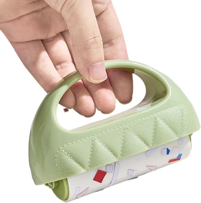 Pluisroller - Kledingroller Kleefroller - Textiel Reinigen - Wasbaar Herbruikbaar - 107 cm - Groen