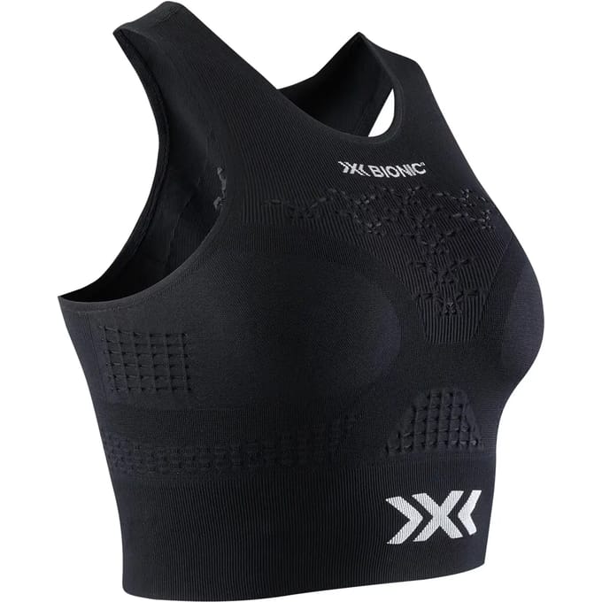 X-Bionic Energizer 4.0 Fitness Crop Top Dames Zwart/Wit - Maat S