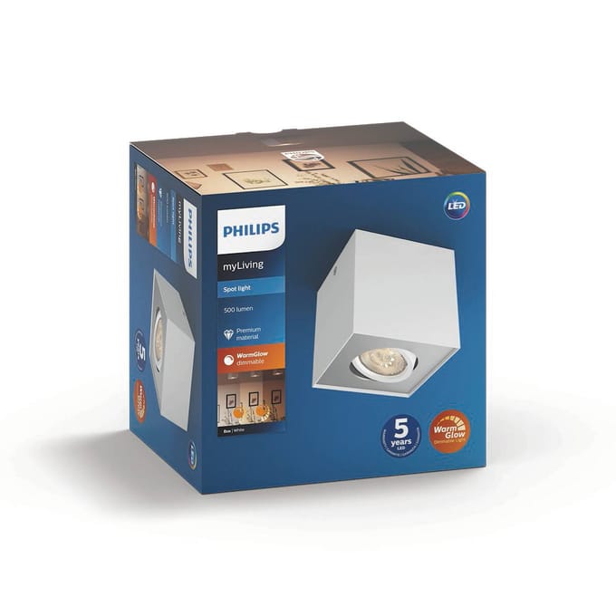 Philips BOX single spot white 1x4.5W SELV