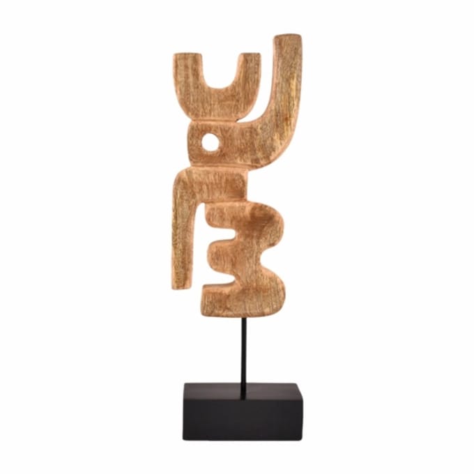 by fonQ Structure Ornament H57,5 cm - Naturel