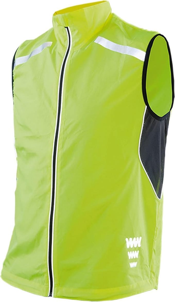 Wowow Dark Reflectievest 5.0 Fietsjas - Maat XL  - Vrouwen - geel/zwart/zilver