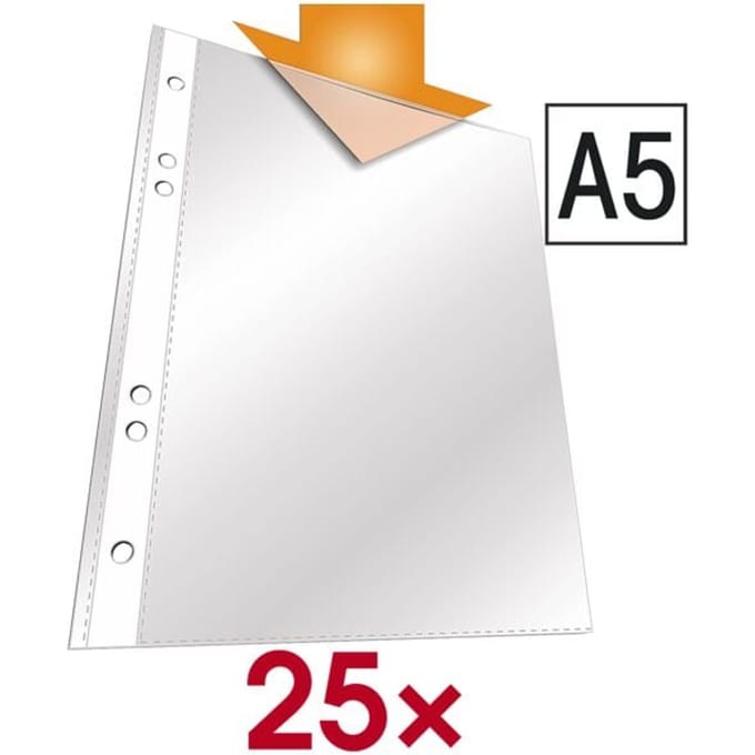 Durable - Transparante Showhoezen DIN A5 - 25 stuks