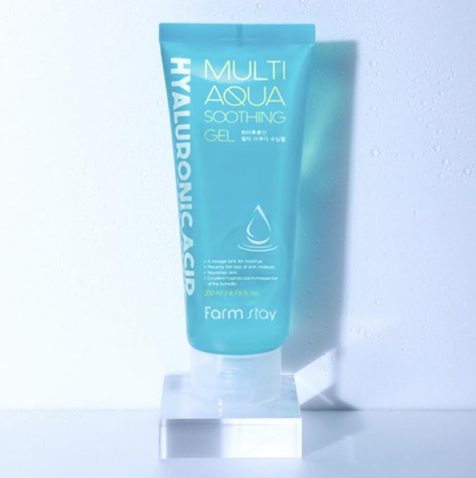 FARM STAY Hyaluronzuur Multi Aqua Kalmerende Gel 200ml (3 Opties) #1pcs blue