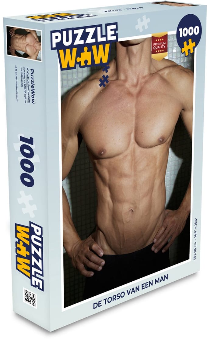 Puzzel De torso van een man - Legpuzzel - Puzzel 1000 stukjes volwassenen