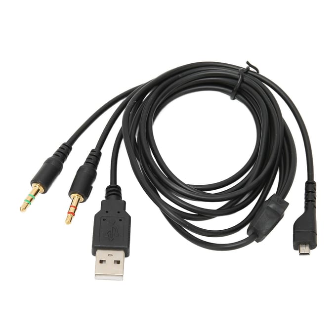 Câble USB et jack 3,5 mm avec éclairage pour casque SteelSeries Arctis