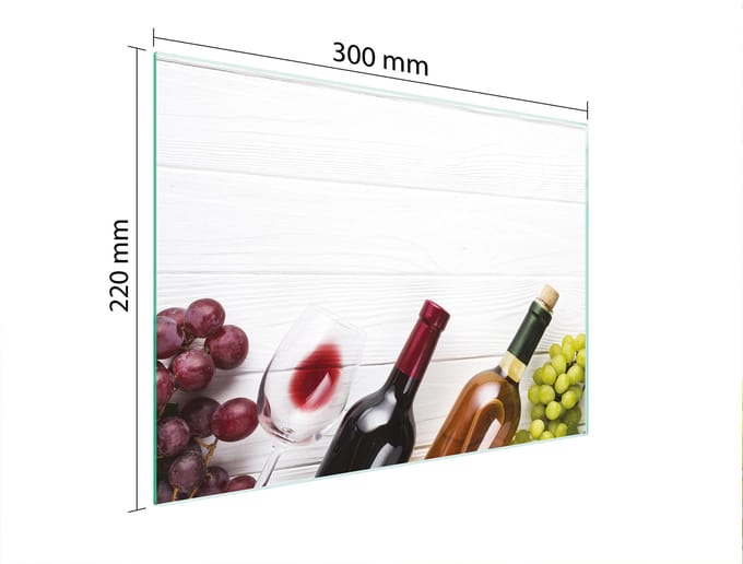 TMK ArtDeko - Snijplank - 30x22 cm - Glas - Hartvormig