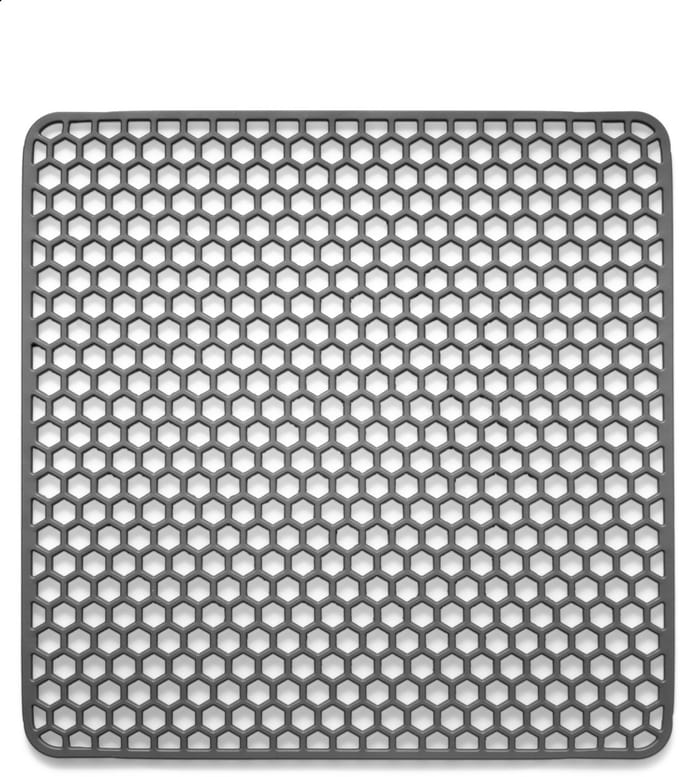 Bodo® Gootsteenmat - Vierkant - Onderzetter - Grijs - 34.5 x 34.5 cm