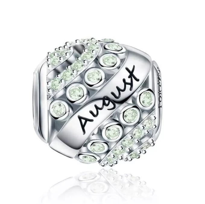 Augustus Maand Bedel - RomyStones - Sterling Zilver & Groene Zirkonia
