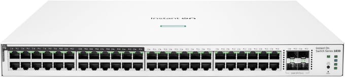 Hewlett Packard Enterprise Aruba Instant On 1830 48G 24p Class4 PoE 4SFP 370W Switch
