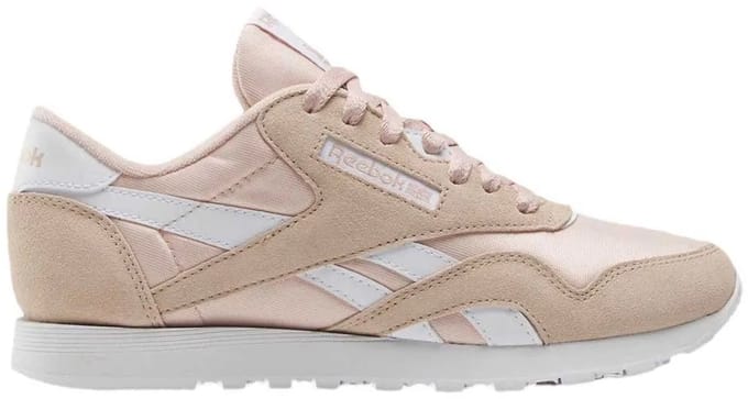 Reebok Classic Nylon Schoenen Beige EU 35 1/2 Vrouw