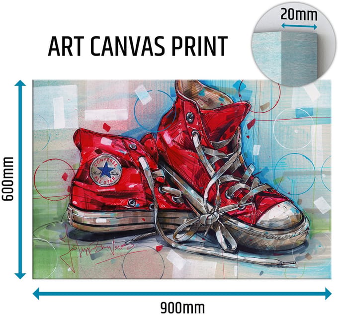 Sneaker canvas All Star 90x60 cm