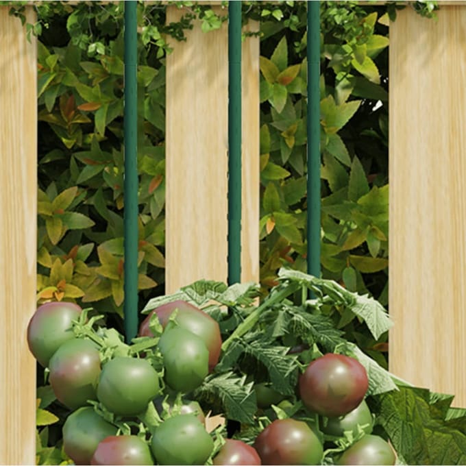 vidaXL - Plantenstaken - 30 - st - 60 - cm - staal - groen