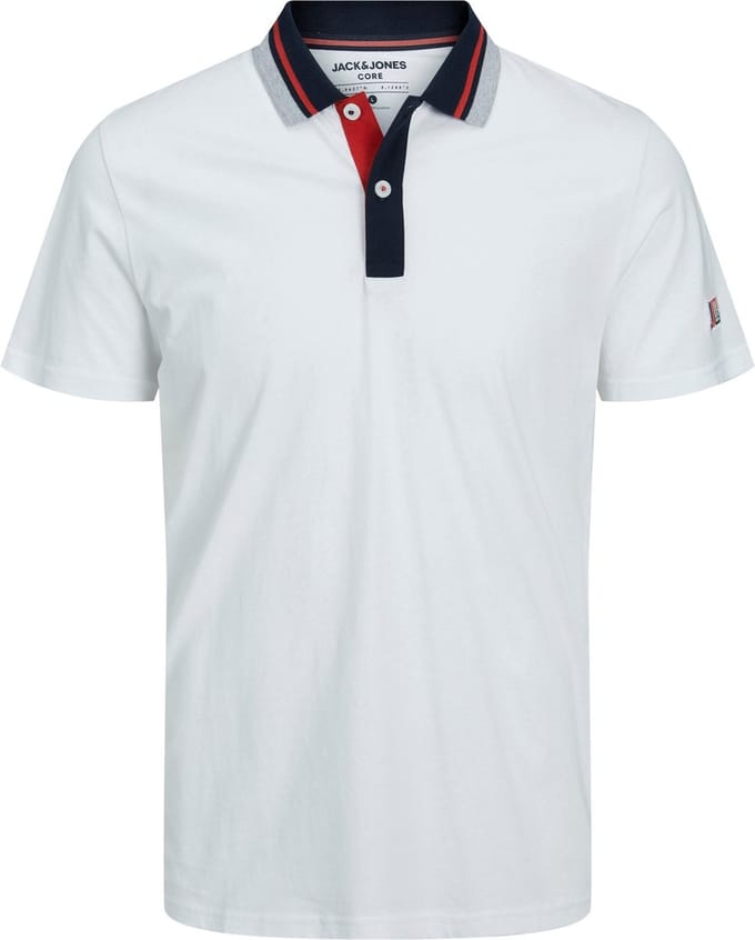 Jack & Jones - Polo - Maat 128 - Jongens - White -