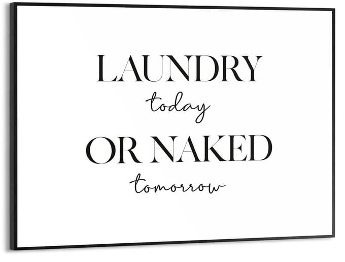 Schilderij Naked Laundry - 30 x 40 - Hout - REINDERS