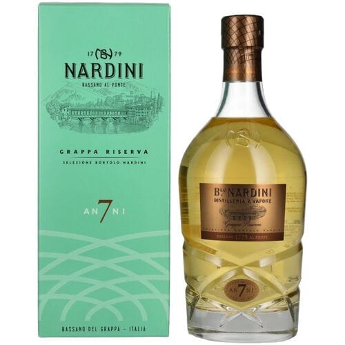 Nardini Grappa Riserva 7 ANNI 45% Vol. 0,7l in geschenkverpakking