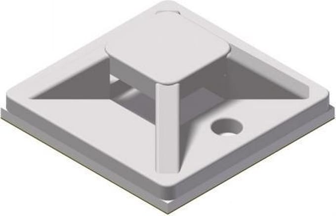 10x Tie-Wrap Kabelbinderhouder 19x19 mm