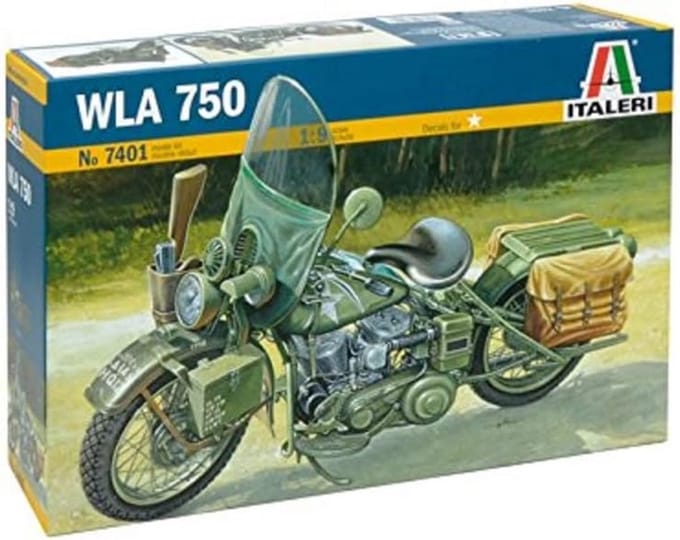 1:9 WLA 750 US Militaire Motorfiets Modelbouwset
