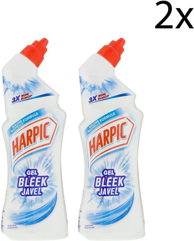 Harpic Active Fresh Toiletreiniger met Bleek Gel - 750ml x2