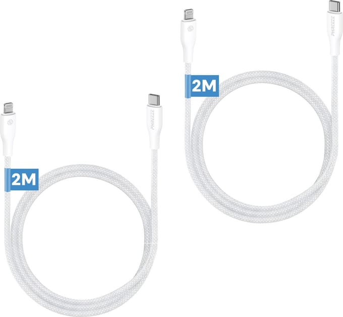 Oplaadkabel geschikt voor iPhone 14, 13, 12, 11, X - 2m - 20w