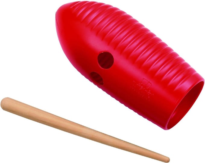 Meinl Mini Guiro NINO581R, rood - Guiro