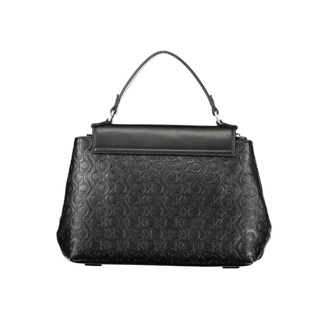 Monogram Schoudertas Zwarte Leren Handtas