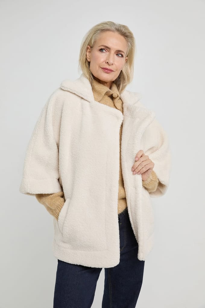 Josephine & Co Sanne Coat Off White Maat: 38 | Wikkeljassen Outlet | Dames | Wit