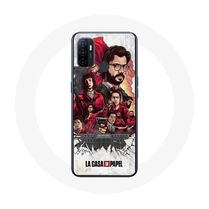 Oppo A53 hoesje La Casa De Papel poster art