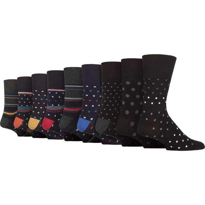 Gentle Grip - Heren 9 Paar Bamboe Sokken Multipack - SOMRM091011