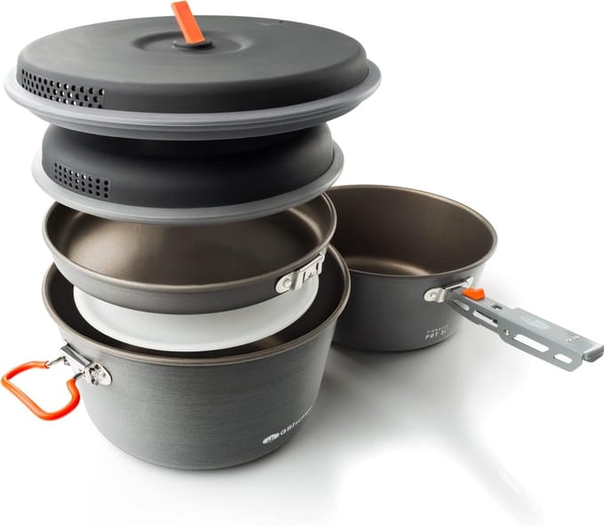 SnelShoppen - Camper Large Base Pinnacle - Hoge Kwaliteit Acampada Keuken Kit voor Volwassenen - Unisex Hiking Gear - Duurzaam Materialen - Perfect vo