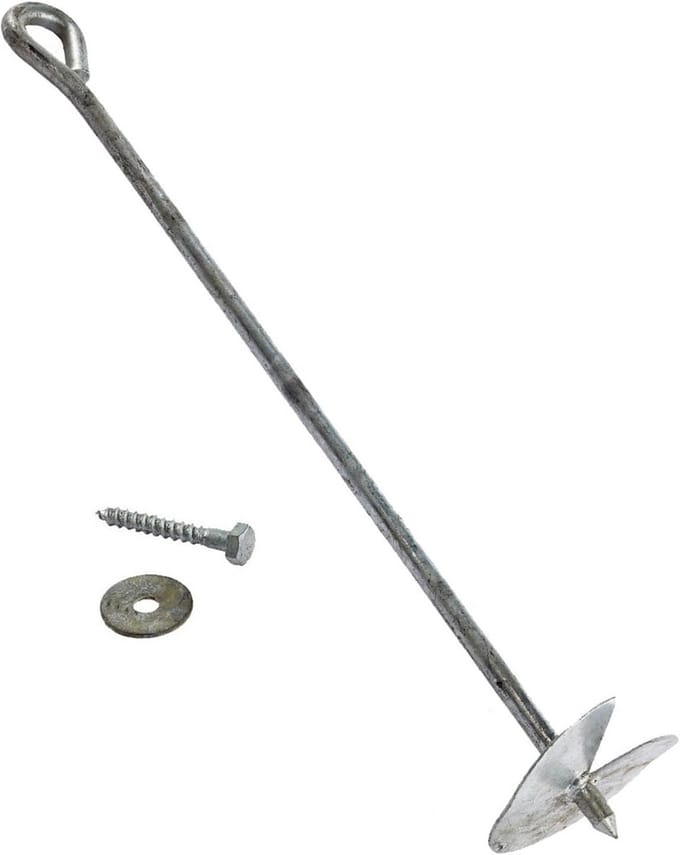 Schroefanker voor Schommel en Speeltoestel - 500 x 100 mm