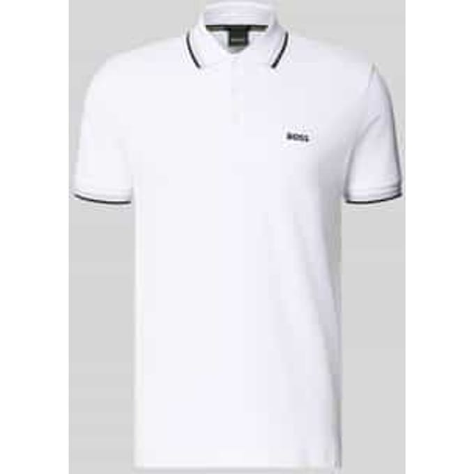 Regular fit poloshirt met labelstitching, model 'Paddy'