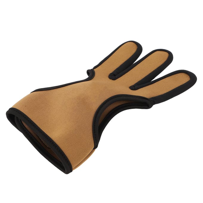 Gants d'Archers 3 Doigts Confortables Néoprène Flexibles Protecteurs Gants de Tir à l'Arc Doigt
