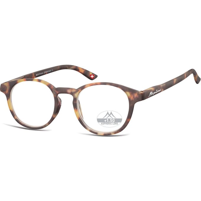 Montana Eyewear MR52F ronde leesbril +3.00 milky tortoise