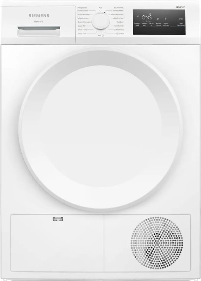 Siemens WT43H004 iQ300 - Condensdroger - Duits bedieningspaneel