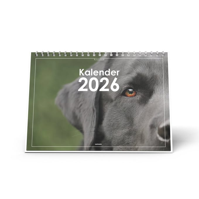 Huurdies - Bureaukalender 2026 - Labrador