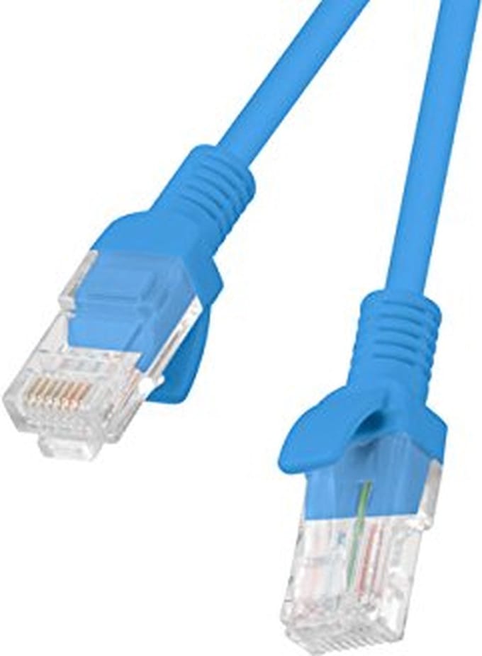 Lanberg Patchcord Utp Cat6 Voor Laptop Pc Router 3M Blue Efficient