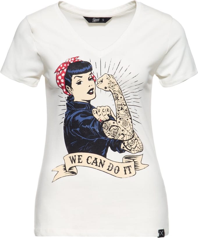 Queen Kerosin - We can do it Top - S - Wit