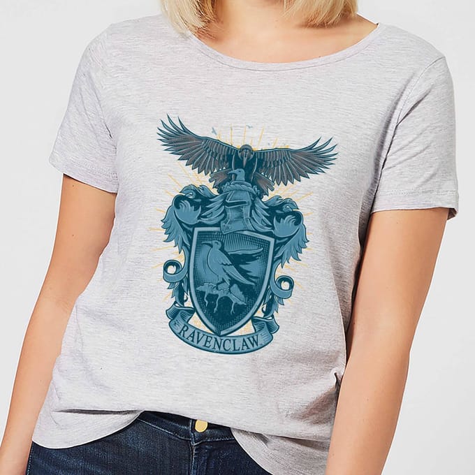 Harry Potter Ravenclaw Drawn Crest dames t-shirt - Grijs - M