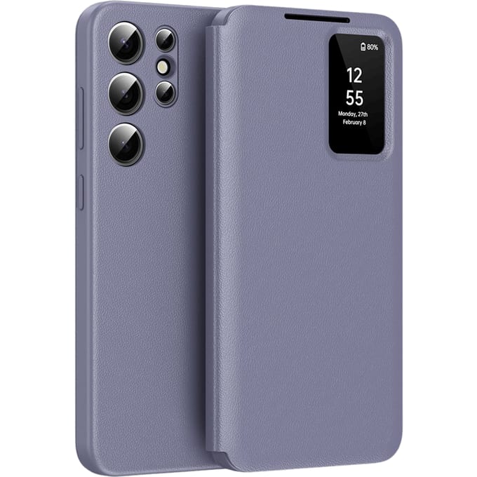 CaseBody Samsung Galaxy S24 Ultra Smart Cover Paars