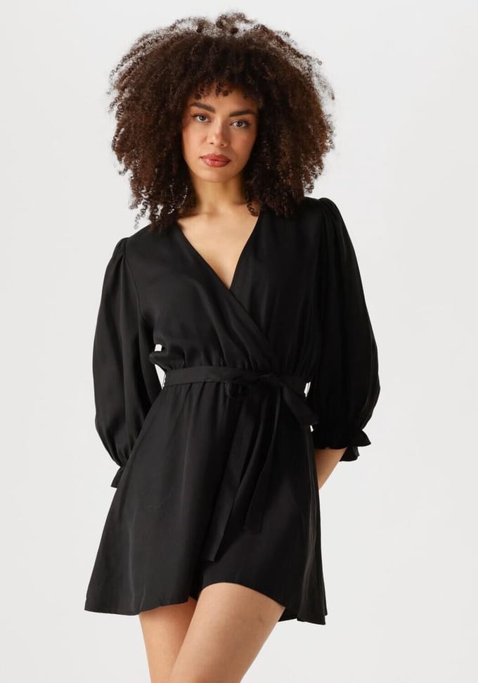 EDITED Kallie Jumpsuit Broeken Dames - Zwart - Maat 34