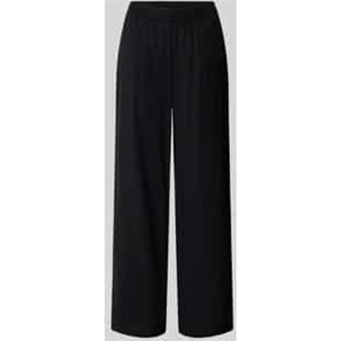 wide fit stoffen broek met elastische band model 'Poppy'