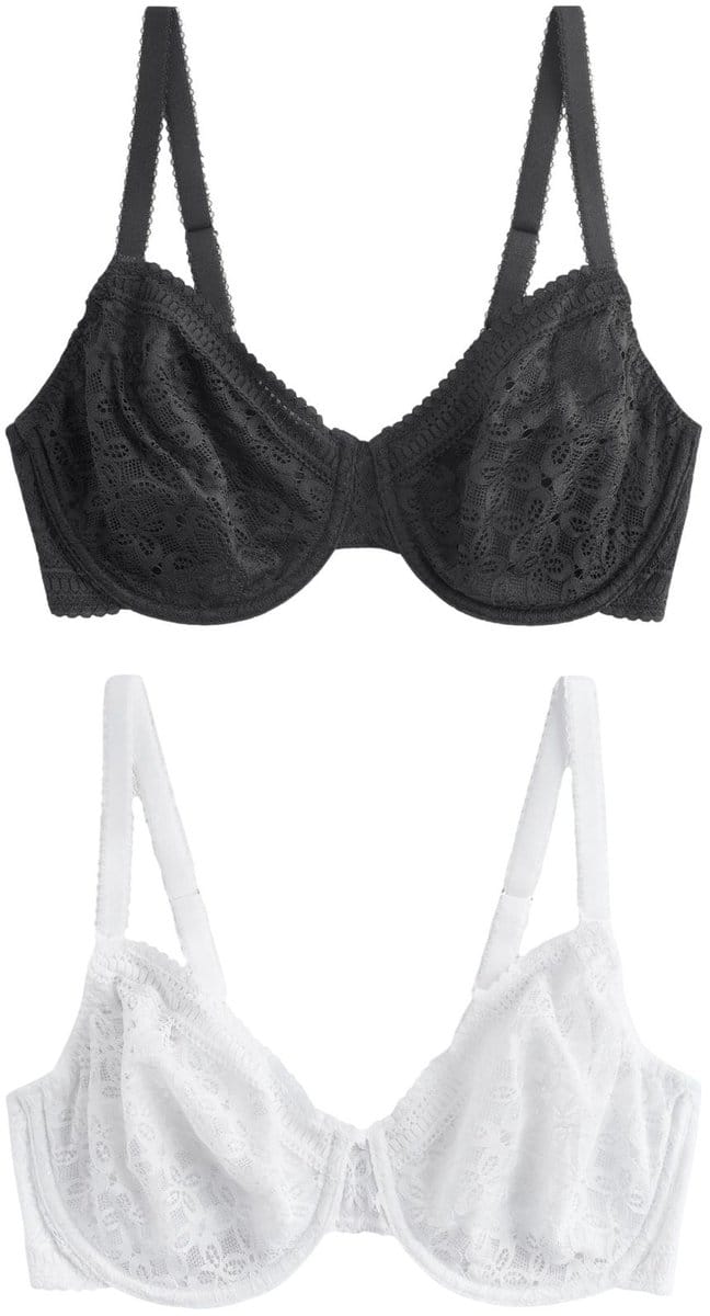 Next - Dames - Set van 2 DD+ minimizer beha's zonder vulling met volledige cups - Zwart