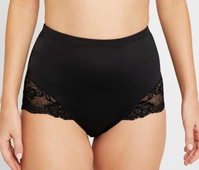 Corrigerend ondergoed taille slip - Brigitte ECO - Medium - Shapewear brief - Zwart / 3XL