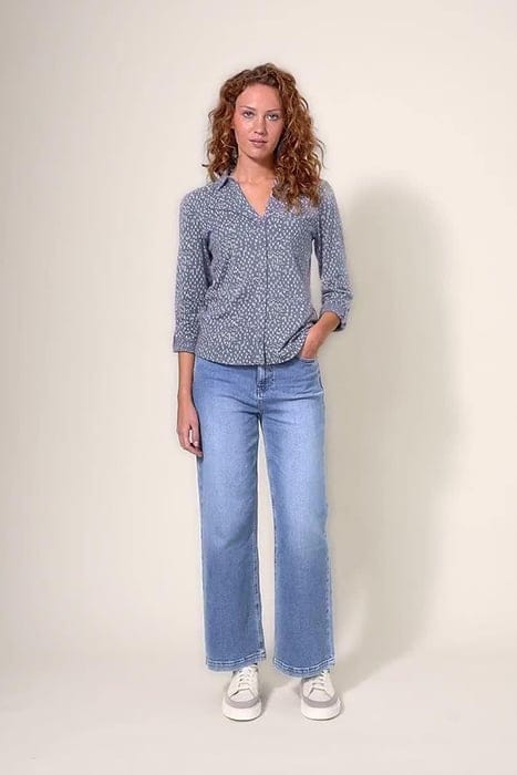 White Stuff Annie Jersey Shirt Grey Print Taglia: 6 | Magliette intime Outlet | Donna | Grigio
