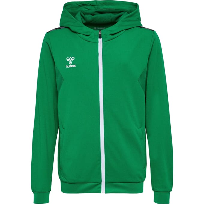 Kinder trainingsjack van polyester met capuchon en ritssluiting Hummel Authentic