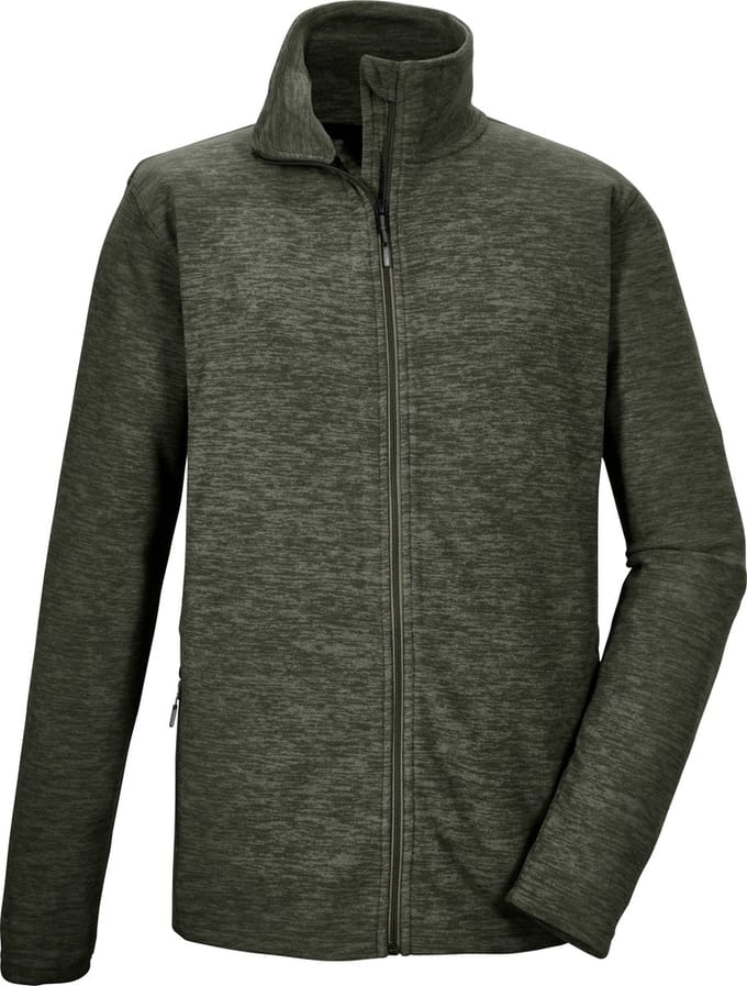 Killtec KOS 253 Men Fleece Jacket - Outdoorvest - Heren - Olijf - Maat L