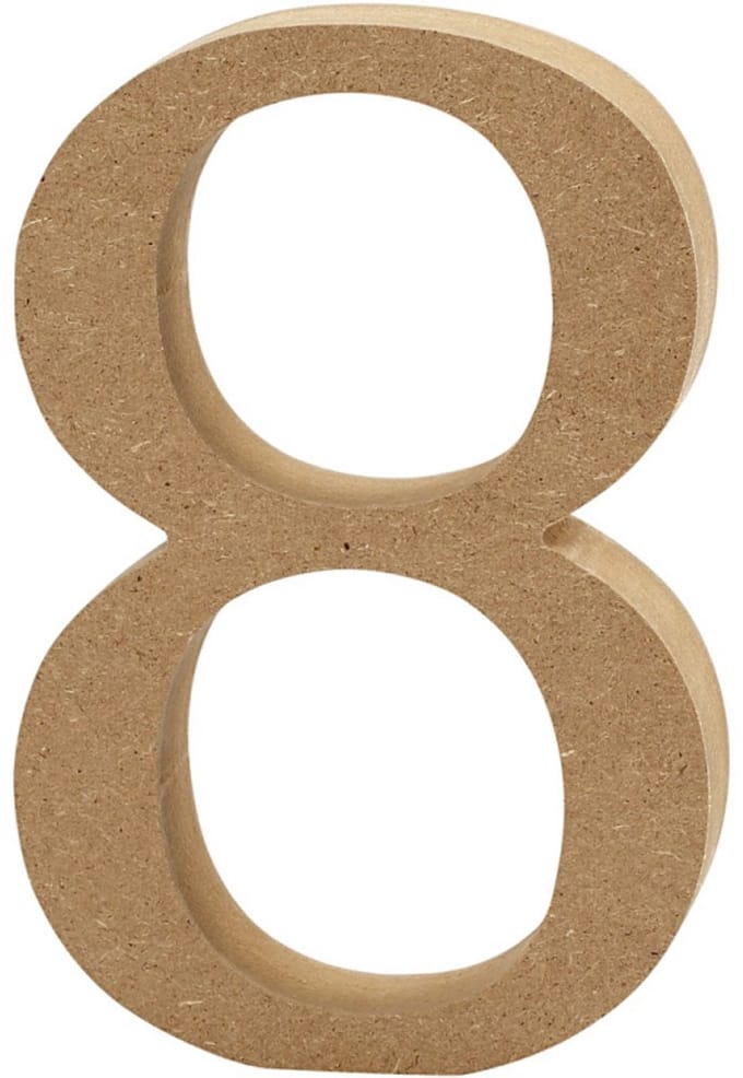 Creativ Company Number 8 MDF 13cm 1pc.