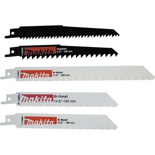 Makita P-83967 Reciprozaagbladen set - Metaal/Hout - 5 delig